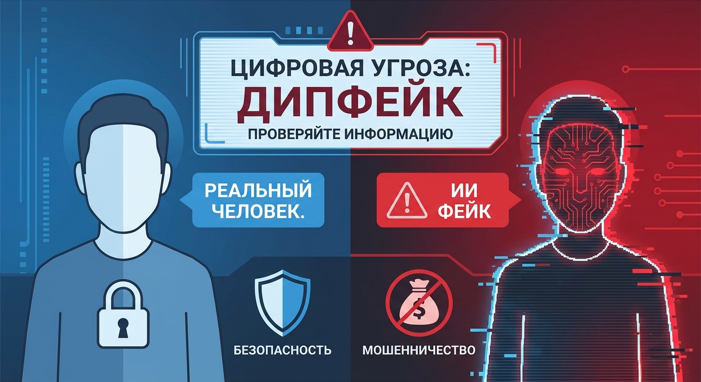 Как работает дипфейк-мошенничество» loading=