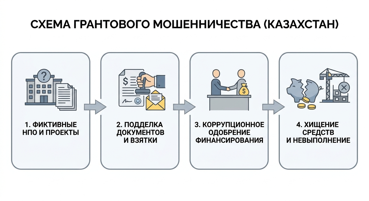 Схемы мошенничества с грантами в Казахстане» loading=