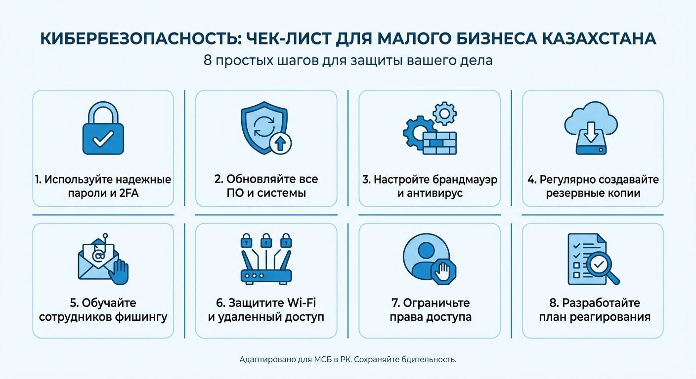 Кибербезопасность малого бизнеса в Казахстане: практическое руководство
