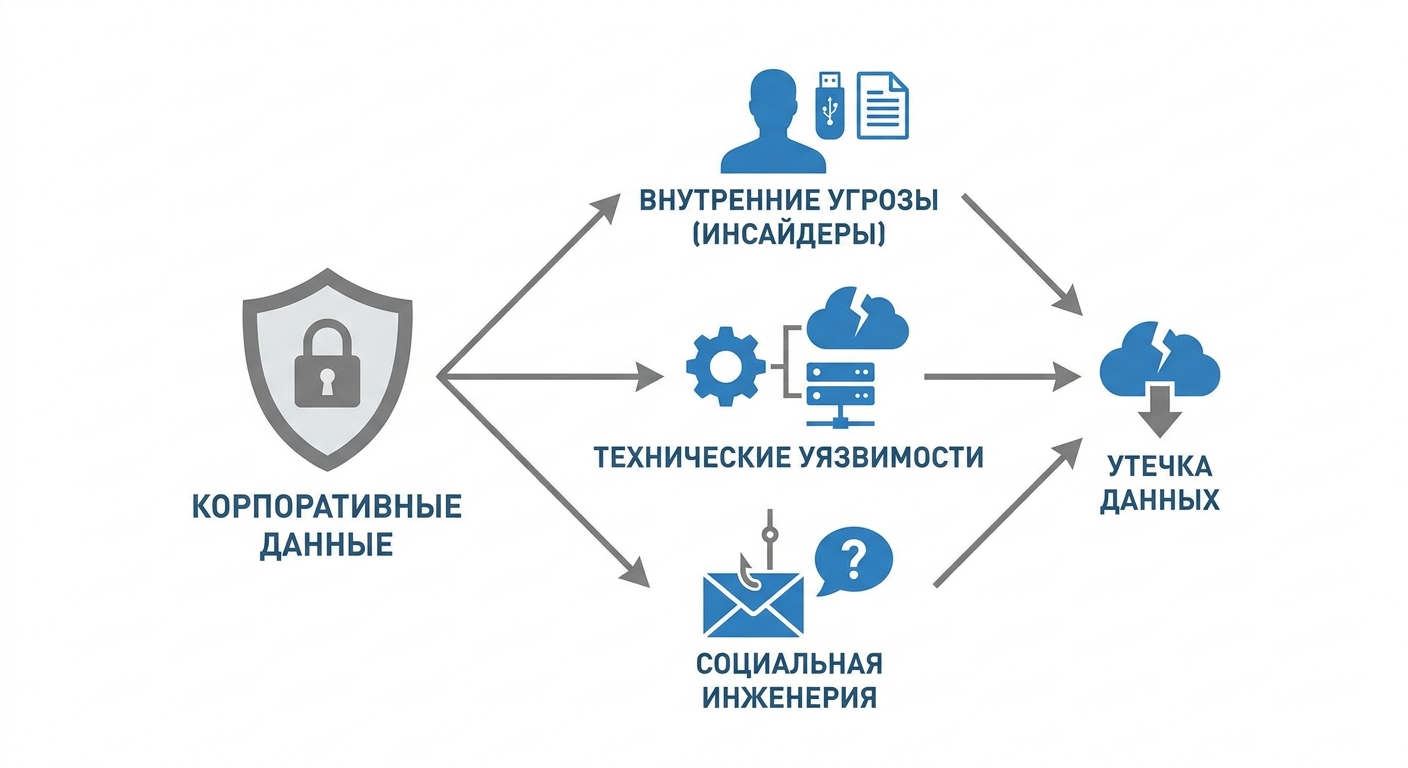Методы корпоративного шпионажа и утечки данных» loading=