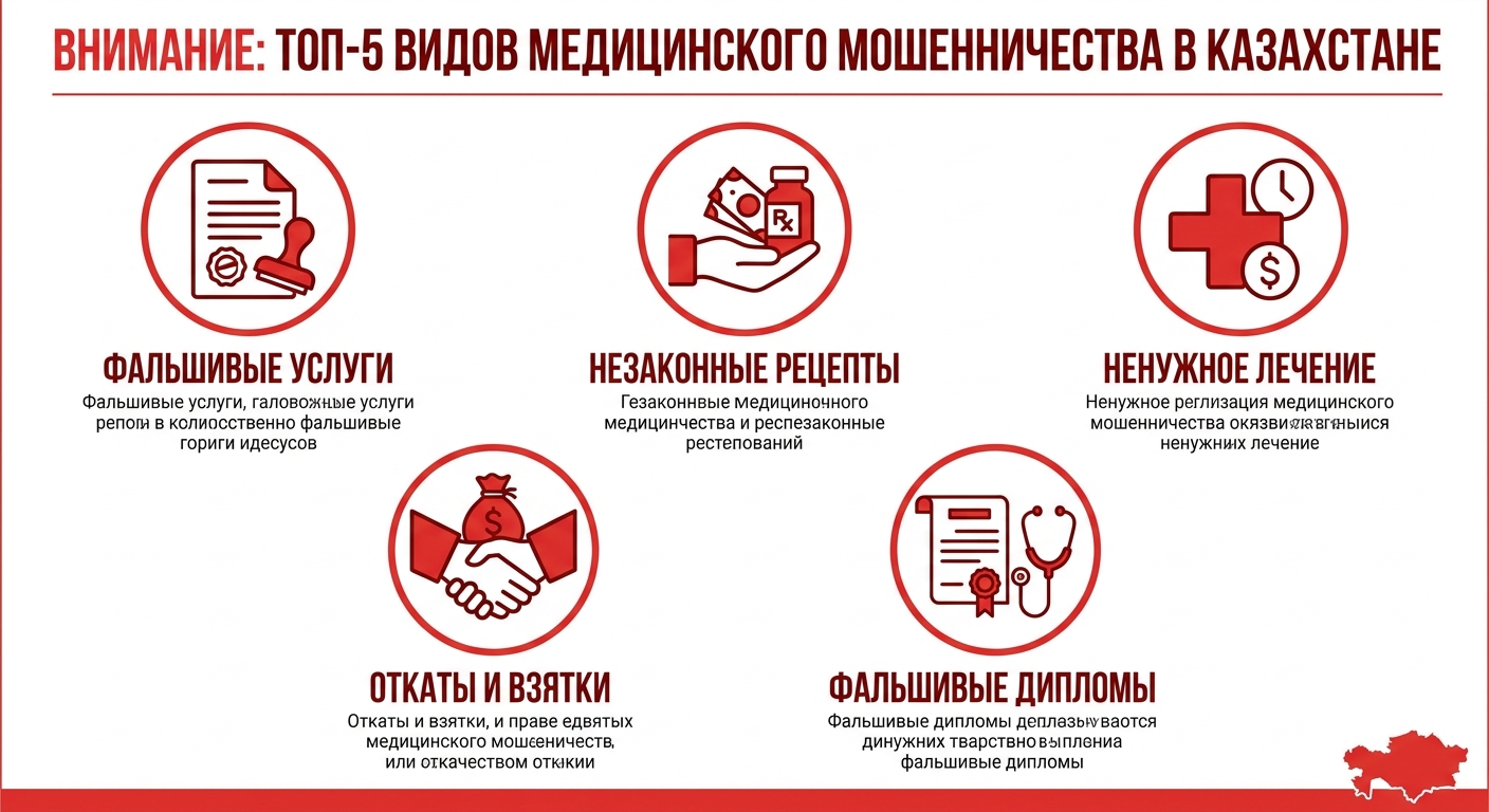 Схемы медицинского мошенничества в Казахстане