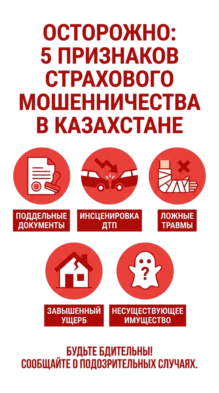 Страховое мошенничество в Казахстане: как распознать и защититься