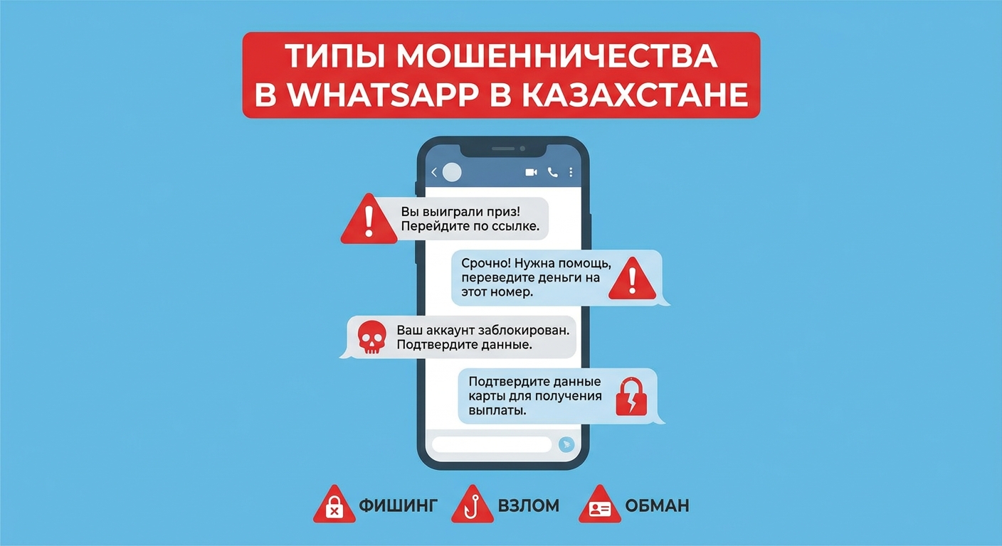 Схемы мошенничества в WhatsApp в Казахстане» loading=
